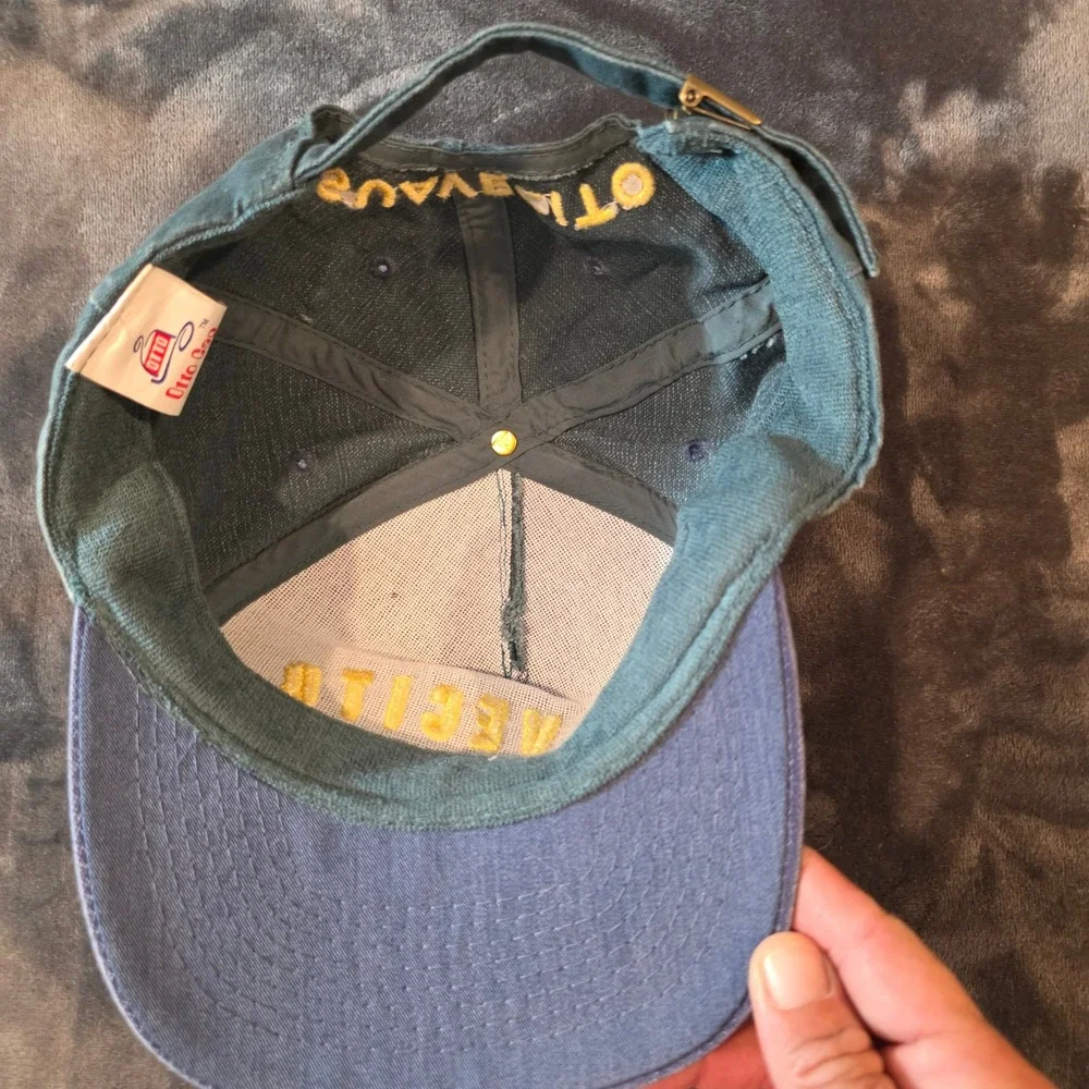 Suavecito Premium Blends Otto Cap Green Navy Blue Yellow Embroidered Hat OSFM